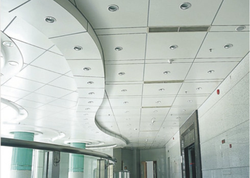 Trang trí nội thất Clip Trong Trần treo bằng kim loại Nhôm Đối với Vật liệu Mái nhà Xây dựng
