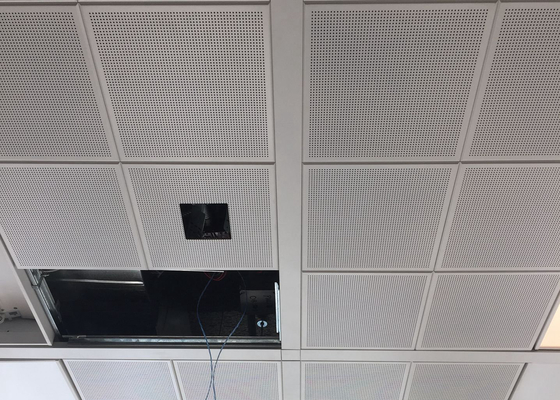 1 &amp;#39;× 1&amp;#39; thủng màu trắng Φ2.3 Clip trên trần cho tòa nhà văn phòng