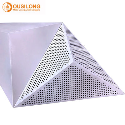Kẹp chụp ép trang trí trong trần tam giác 3D Thiết kế đặc biệt Tấm kim loại treo