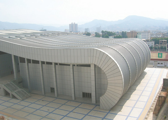 Mặt tiền tòa nhà Mành nhôm định hình PVDF Lớp phủ trang trí bên ngoài Hệ thống che nắng bằng nhôm cho tường